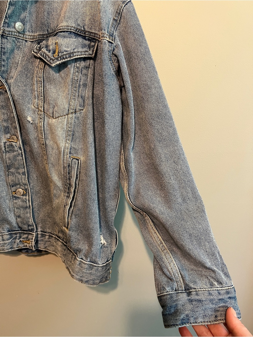Wild Fable Classic Light Wash Denim Jacket - Picture 3 of 4